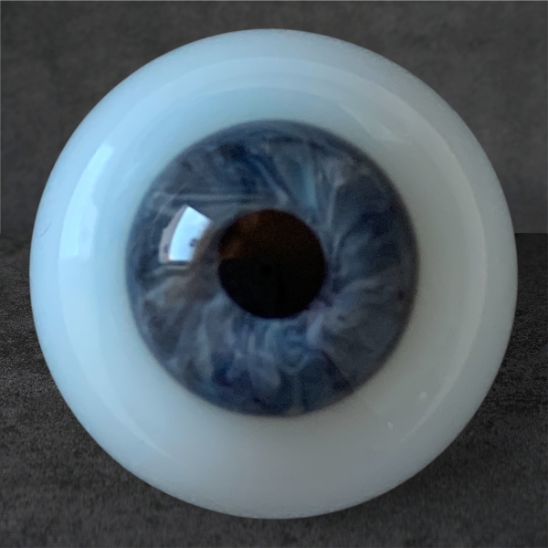Designer-Figurenaugen, Mineral grau-blau mit Blauer Sclera